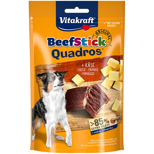  Ekonomično pakiranje Vitakraft Beef Stick Quadros 7 x 70 g - Sir Cijene