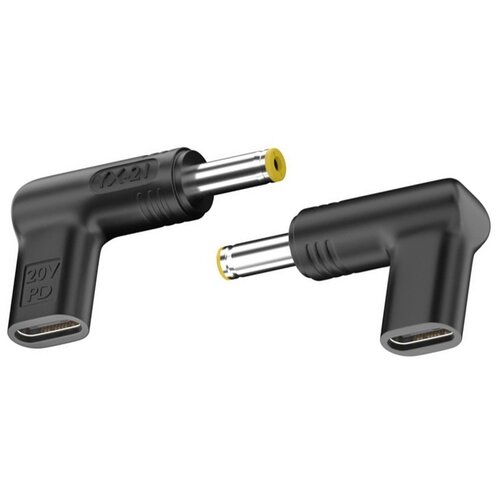 INF 2-Pack Type-C Ženski na 5.5x1.7mm Mo&amp;scaron;ki 20V Kotni PD Adapter - 100W, (5000291494) Slike