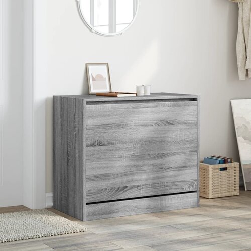  za cipele sivi hrast 80x42x69 cm konstruirano drvo Slike