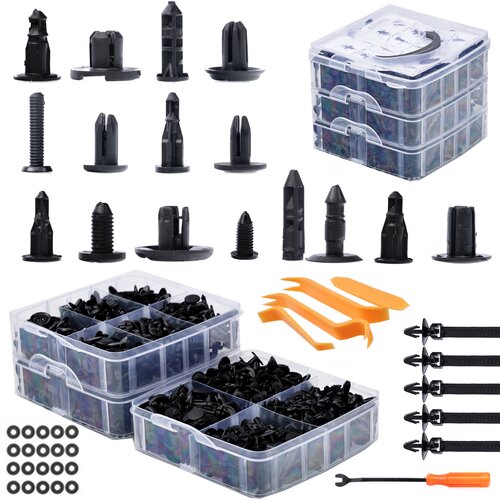 Rosfix SET AVTOMOBILSKIH ZATIČEV - 650 KOSOV, PLASTIČNA &Scaron;KATLA, (22064753) Cene