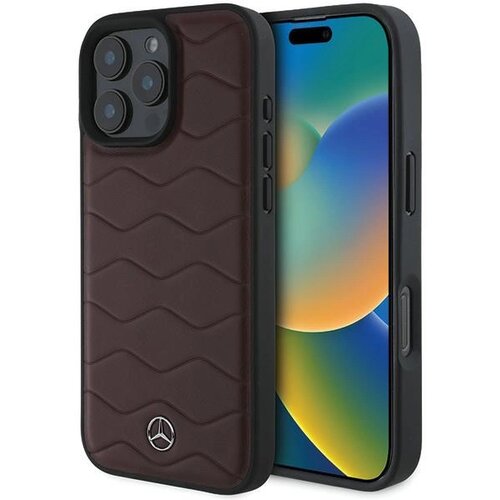 Mercedes-Benz USNJENI OVITEK MERCEDES MB WAVES ZA IPHONE 16 PRO MAX RDEČ, (21899316) Cene