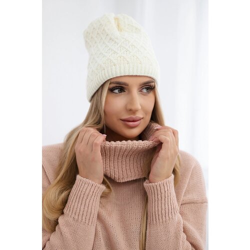  Cap with fleece Kratka K204 ecru Slike