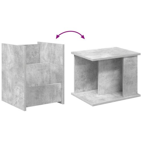  Bocni stol Betonski sivi 35 x 35 x 45 cm Konstruirano drvo Slike