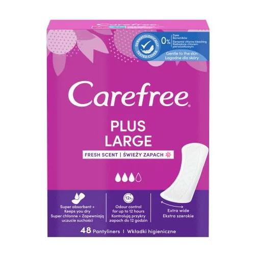 Carefree Plus Large Fresh Scent dnevni uložak 48 kom za ženske