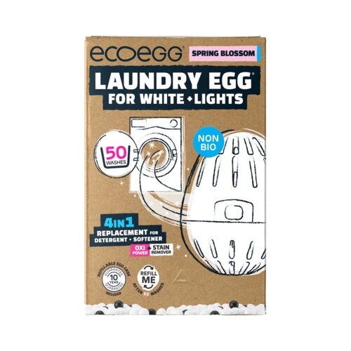 Ecoegg Pralno jajce 4v1, za bela in svetla oblačila, 50 pranj Cene