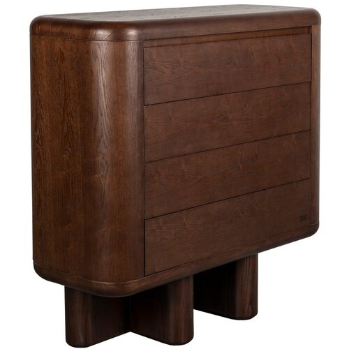 Dutchbone Komoda v jesenovem dekorju v temni naravni barvi 100x98x40 cm Herman &amp;ndash; Slike