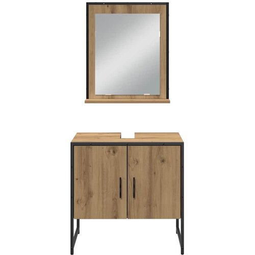  Set namje&amp;scaron;taja za kupaonicu 3 kom. Smeđa 33 x 33 x 102,5 cm Slike
