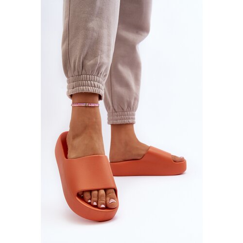 Boto Women's Slides on Thick Sole Orange Oreithano Cene