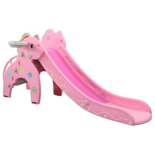  MamaKids tobogan s ljestvama za djecu, rozi dinosaur 170 cm Slike