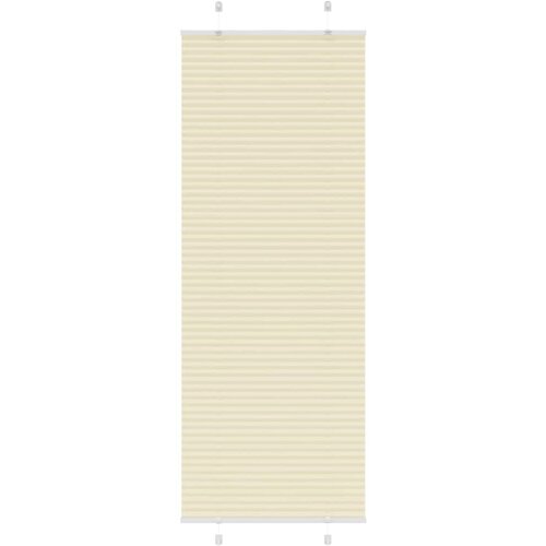 vidaXL Plisirana zavesa kremne barve 70x200 cm, &scaron;irina blaga 69,4 cm, poliester, (5000300938) Cene