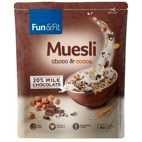 FUN&FIT Musli čoko kakao 1kg Cene