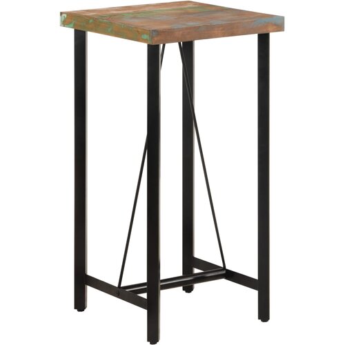  Barski stol 55 x 55 x 107 cm masivno obnovljeno drvo i željezo Cene