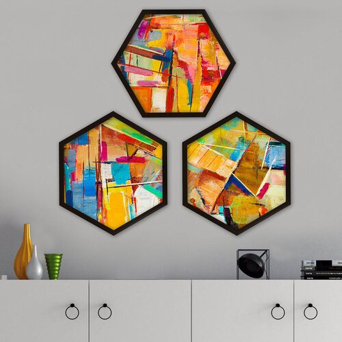 Wallity Uokvirena slika 6GEN1292365, 35x35 cm, 3 dijela Cijene