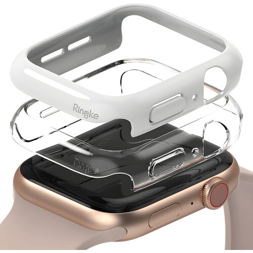Ringke Slim Watch Case 2x set za&amp;scaron;titna futrola za Apple Watch 4 40mm/Watch 5 40mm/Watch 6 40mm/Watch SE - Bijela Slike
