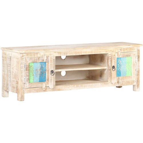 TV ormarić 120 x 30 x 40 cm od grubog bagremovog drva Cijene