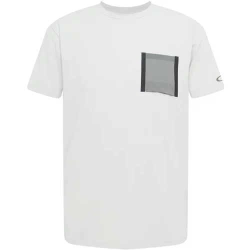 Oakley Tehnička sportska majica kameno siva / tamo siva / bijela