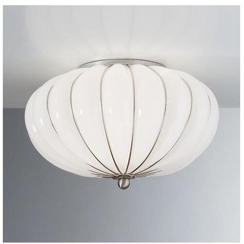  siru - stropno svetlo giove 2xE14/40W/230V, prečnik 29 cm, hrom/belo venecijansko staklo Cene