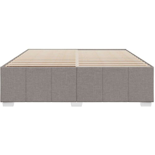 VidaXL okvir za krevet bez madraca smeđesivi 200x200 cm od tkanine Slike