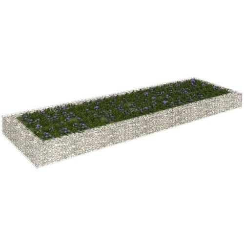 VidaXL Gabionska povi&amp;scaron;ena gredica od pocinčanog čelika 300x100x20 cm Slike