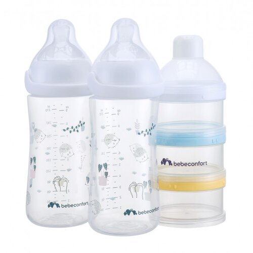  Bebeconfort set bočica za bebe Emotion Physio 270ml (0-12m) white 2kom + dozator Slike