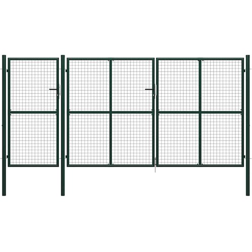  Vrtna vrata Čelik 400x200 cm Zelena Cijene