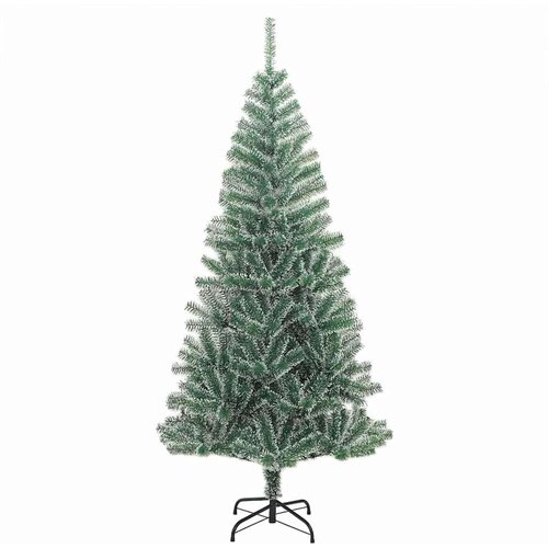 VidaXL Umjetno Božićno Drvo s Snježnim Flokom i LED Svjetlom 240 cm Slike
