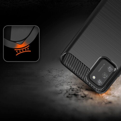 Carbon Case Fleksibilna TPU futrola za Samsung Galaxy A02s EU crna Cijene