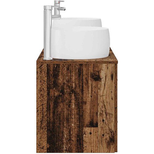  Set namje&amp;scaron;taja za kupaonicu 3 kom. Staro drvo Smeđa 49.5 x 44.5 x 66 cm Slike