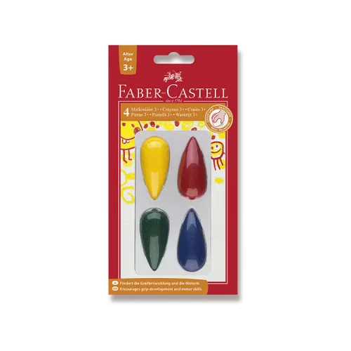 Faber-castell Barvice plastične - 4 barve