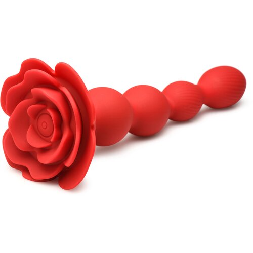 Bloomgasm Rose Twirl 10X Vibrating & Rotating Silicone Anal Beads Cene