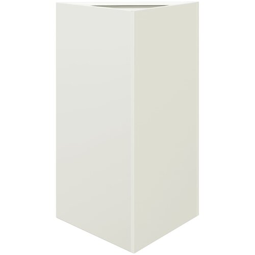  Vrtne sadilice 2 kom bijele trokutaste 50x43x75 cm čelične Slike