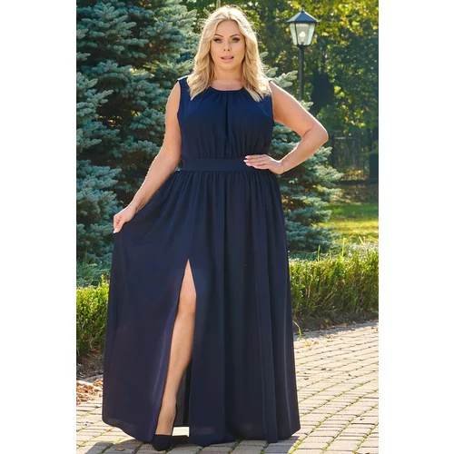 Karko Woman's Dress SC171 Navy Blue