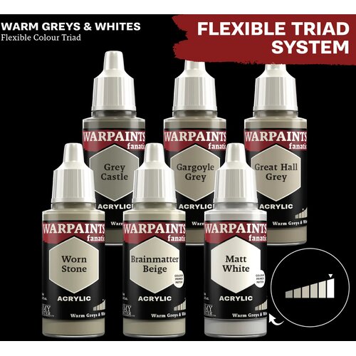 The Army Painter Warpaints Fanatic: Warm Greys & White - Grey Castle Cene