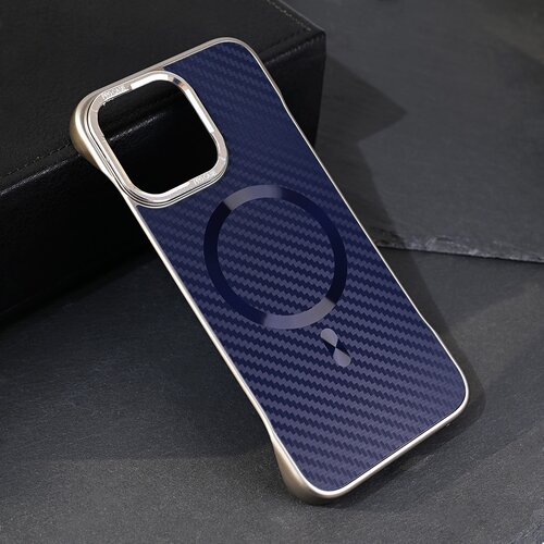  torbica magsafe carbon za iphone 15 pro max 6.7 plava Cene