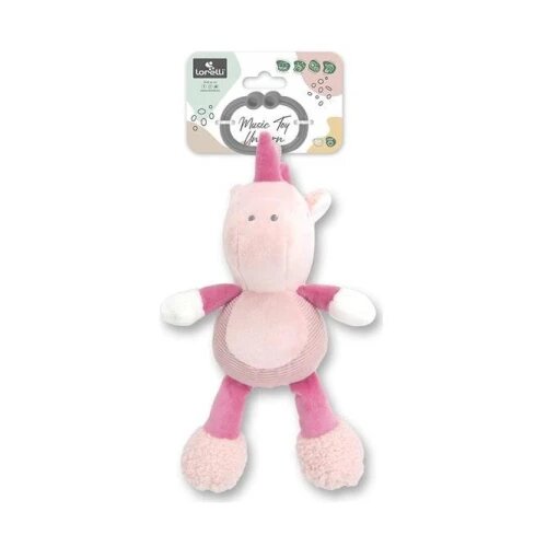 Lorelli PLISANA IGRACKA MUZICKA - UNICORN PINK NATURAL (10191440007) Cene