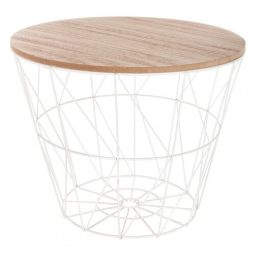 Atmosphera stol KUMI 38x30.5cm CRNI Slike