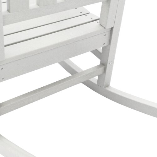 VidaXL vrtna ljuljačka bijela 70x92x108 cm HDPE Slike