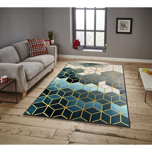 Conceptum Hypnose tepih Asr Crpt-99, pravougaoni, 100 x 140 cm, plavi Cene