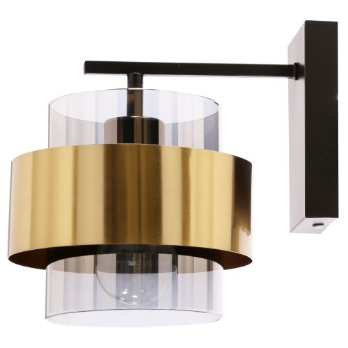  Zidna lampa SPIEGA 1xE27/60W/230V zlatna/crna Slike