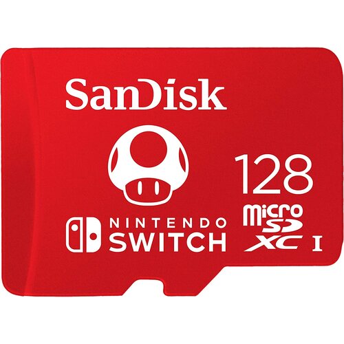 San Disk microSDXC card for Nintendo Switch 128GB, up to 100MB/s Read, 60MB/s Write, U3, C10, A1, UHS-1 Cene