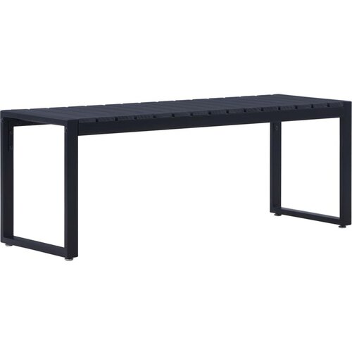  Vrtna klop 120,5 cm PS plo&scaron;ča črna Cene
