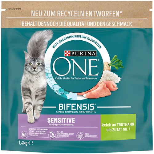 Purina 750 g / 1,4 kg ONE po posebni ceni! - Sensitive 1,4 kg Slike