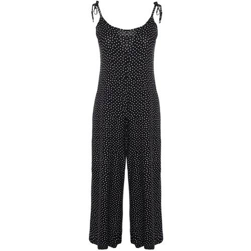 Trendyol Curve Plus Size Jumpsuit - Black - Regular fit