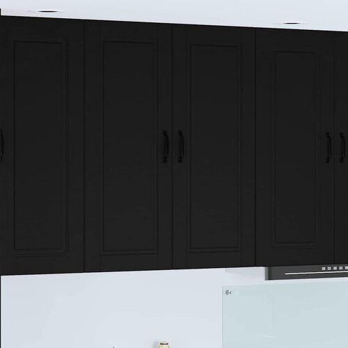 vidaXL Stenska kuhinjska omarica Črna 80 x 31 x 100 cm Konstruiran les Cene