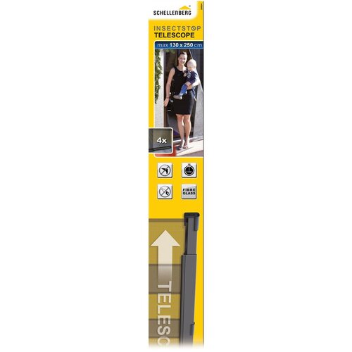 SCHELLENBERG Insect Stop Teleskopska zavjesa za zaštitu od kukaca (Š x V: 130 cm x 220 mm, Boja tkanine: Antracit, Pričvršćivanje čičkom, Vrata) Cijene