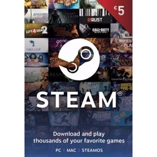 Steam Wallet Gift Card 5 EUR Key EUROPE Cene