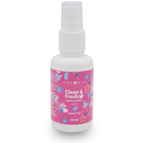 Paeonia Rastvor za dezinfekciju kože Clean &amp;amp; Fresh Pink, 50 ml Slike