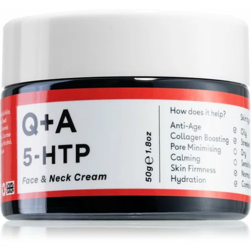 Q+A 5-HTP učvršćujuća krema protiv bora na licu 50 g