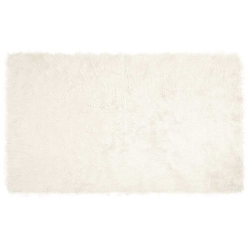 vidaXL Lažna Ovčja Preproga Bela 100 x 200 cm Poliester Cene