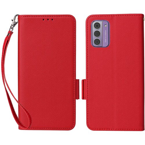 INORCO PU usnjena torbica za Nokio G42, stojalo za denarnico s teksturo litchi, ovitek za telefon, odporen na udarce, s trakom, (22033844) Cene